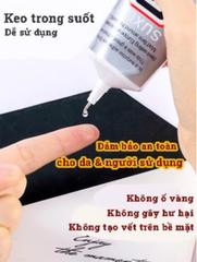 Keo Dán B7000 15ml - Keo Đa Năng Dán Nhựa, Kim Loại, Da, Đá, Giấy, Gỗ, Charm Trang Trí (Hàng CTY)