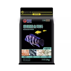 Cám cá Ali Porpoise | Thức ăn cá Cichlid cao cấp, giúp cá tăng trọng và lên màu đẹp (Hàng Công Ty)