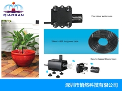 BƠM MINI 12V-10W (400L/H) ĐIỀU CHỈNH ĐƯỢC LƯU LƯỢNG - BƠM CHÌM KHÔNG CHỔI THAN (Hàng Công Ty)