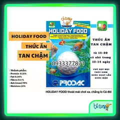 Prodac Holiday Food 20g - Thức ăn tan chậm dành cho cá cảnh khi du lịch vắng nhà (Hàng Cty)