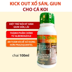 Kick Out Parasites 100ml - Hỗ trợ xử lý sán, giun, nội ký sinh an toàn cho cá Koi cá cảnh (Hàng Cty)