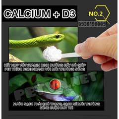 Bột GYP G-14 bổ sung Canxi & D3 cho Bò sát, Lưỡng cư, Rùa cạn, Rắn, Thằn lằn, Ếch, Vẹt (Hàng Cty)