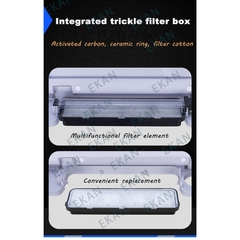 HỒ CÁ MINI ĐỂ BÀN SOBO T-620F (285X190X315-15L) Bể kính bo đúc có đèn, bộ lọc và đo nhiệt độ