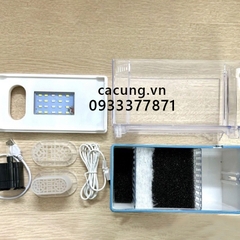 Bể Cá có đèn lọc Mini FISH TANK Để Bàn Làm Việc Đa Chức Năng Hồ Thủy Sinh M9 bằng MICA