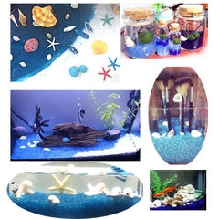 Sỏi Xanh Mini | Sỏi cát thủy tinh mini trang trí bể cá, chậu cây, tiểu cảnh terrarium (Hàng Loại 1)