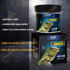 Bột GYP G-14 bổ sung Canxi & D3 cho Bò sát, Lưỡng cư, Rùa cạn, Rắn, Thằn lằn, Ếch, Vẹt (Hàng Cty)