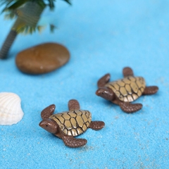Tiểu Cảnh Rùa Nâu Trang Trí Hồ Cá, Bể Cá, Chậu Cây, Tiểu Cảnh Terrarium [RÙA NÂU] - Hàng Cty