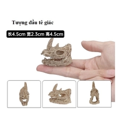 Tiểu Cảnh Đầu Lâu Cổ Đại, Khủng Long Trang Trí Hồ Cá, Chậu Cây, Tiểu Cảnh Terrarium (Hàng Công Ty)