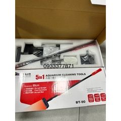 Dụng Cụ Vệ Sinh 5 Trong 1 Baoyu BT-90 BT-120 | Chà Vệ Sinh Đa Năng Bể Cá