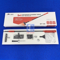 Dụng Cụ Vệ Sinh 5 Trong 1 Baoyu BT-90 BT-120 | Chà Vệ Sinh Đa Năng Bể Cá