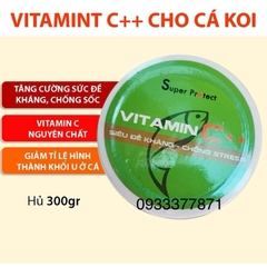 Combo Khoáng & Vitamin Super Protect & Vitamin C++ chuyên dụng cho cá koi (Hàng Công Ty)