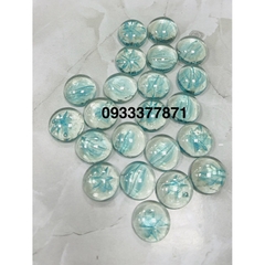 Sỏi thuỷ tinh XANH BIỂN KHÍA TRONG trang trí bể cá 320g (~70v) trang trí chậu cây - HÀNG CÔNG TY