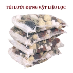 Túi Lưới Đựng Vật Liệu Lọc Cho Bể Cá - Túi lưới có khóa kéo nhiều size (Hàng Loại 1)