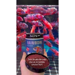 Thức Ăn Rainbow Lên Màu Cho Cá Ali Cichilds và các loại cá cảnh - Hộp New 100g (Hàng Công Ty)