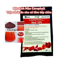 Carophyll Red 10% & Carophyll Yellow 10% | Carophyll Đỏ Vàng lên màu cho cá tôm tép chim (Hàng Cty)