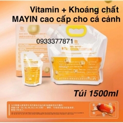 Khoáng Chất và Vitamin C cao cấp Mayin cho cá rồng, cá koi giúp tăng đề kháng Túi 1500ml (Hàng Cty)