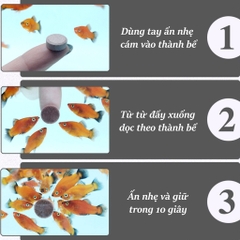 Thức ăn cám dán kính bể cho cá cảnh thuỷ sinh, 7 màu - Viên cám dán kính hồ cá (Hàng Công Ty)