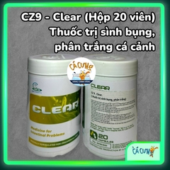 Clear Cz9 - Viên xử lý sình bụng và phân trắng cho cá - HÀNG CÔNG TY