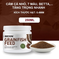 Thức ăn cá BESSN GrainFish | Cám cá 7 màu | Cám cá Betta | Cám cá nhỏ giàu dinh dưỡng (Hàng Cty)