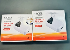 Máy Sủi Oxy Tích Điện Kaokui KK-168, KK-268 | Sủi Tích Điện Êm 1 Vòi 2 Vòi Cho Hồ Cá Cảnh (Hàng Cty)
