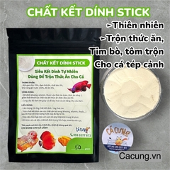 Chất Kết Dính STICK - Bột Kết Dính Trộn Tôm,Tim Bò Làm Thức Ăn Cho Cá Cảnh (Hàng Công Ty)