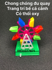 Tiểu Cảnh Chong Chóng Đu Quay Nhựa Có Oxy trang trí bể cá cảnh thêm sinh động (Hàng Công Ty)