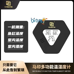 Nhiệt Kế MAYIN cao cấp cho bể cá - Nhiệt kế điện tử bể cá, ẩm đa năng 3in1 cho hồ cá (Hàng Công Ty)