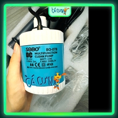 Máy Hút Vệ Sinh Hồ Cá Sobo DC 12V Chống Giật Điều Chỉnh Lưu Lượng BO-078 & BO-028 BO-058 (Hàng CTY))