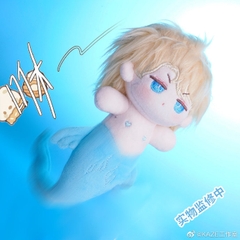 Doll manhua Nhân Ngư Hãm Lạc Rimbaud Tiểu Phi Ngư tóc tơ 10cm, hàng chính hãng KAZE