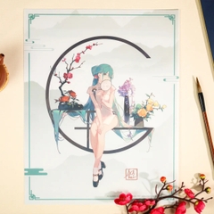 Lót chuột Hatsune Miku series Bất Phụ Thiều Hoa, hàng chính hãng BEMOE