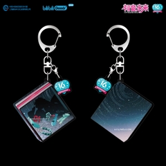 Móc khoá Hatsune Miku series Dear Creators/Ngưng Tụ Vị Lai nhũ cát chảy bling bling kỉ niệm sinh nhật lần thứ 16, hàng chính hãng BEMOE