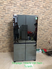 Tủ lạnh Hitachi inverter 569 lít  R-WB640VGV0X (MIR) 4 cửa ngăn đông dưới chính hãng