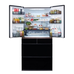 [NEW] Tủ Lạnh Hitachi 6 cánh Nhập Khẩu Nhật Bản Inverter 670 lít R-GW670TV XK, model mới, màu đen pha lê