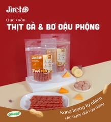Que xoắn Thịt gà & Bơ đậu phộng