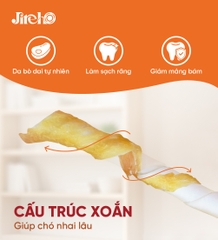 Thanh da bò xoắn quấn gà