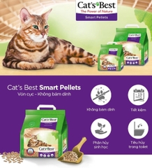 Cát vệ sinh hữu cơ vón cục cho mèo lông dài Cat’s Best Smart Pellets