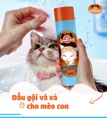 Dầu gội và xả mèo con Lee&Webster