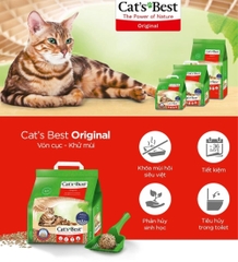 Cát vệ sinh hữu cơ vón cục khử mùi và vi trùng Cat's Best Original