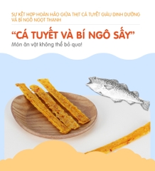 Cá tuyết và bí ngô sấy