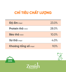 Thức ăn hạt mềm chó trưởng thành Zenith Adult