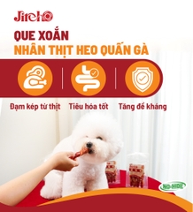 Que xoắn nhân thịt heo quấn gà