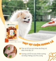 Thịt cuộn xương cá