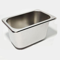 Khay topping inox 1/6 sâu 10cm (16x16x10cm)