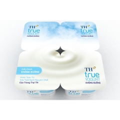 Sữa chua ăn TH không đường 100g*4