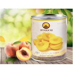 Đào ngâm thái Boddob 820g (12 Lon/T)