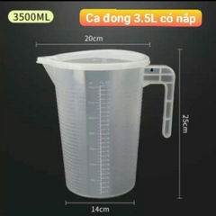 Ca đong nhựa 3.5L quai hở (có kèm nắp)