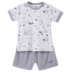 Đồ bộ ngắn Uala 2029 12-18M - Xám