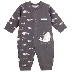 Body dài tay Uala 3930 3-6M - Ghi