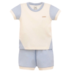 Đồ bộ Uala vải Tăm 3954 18-24M - Xanh dương