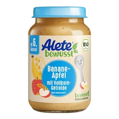 Trái cây nghiền Altete vị táo, chuối, ngũ cốc cho bé từ 6 tháng tuổi 190g